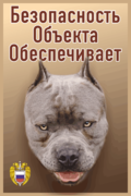 Табличка «Безопасность объекта обеспечивает»