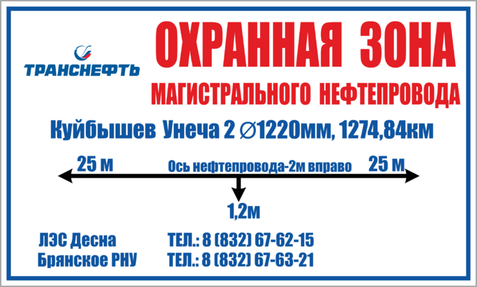 Охранная зона нефтепровода